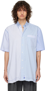 Синяя рубашка со вставками ADER error