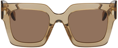 Бежевые солнцезащитные очки Roma Fendi