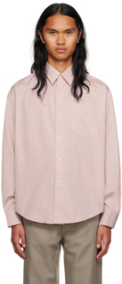 Розовая рубашка свободного кроя AMI Alexandre Mattiussi