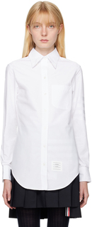 Белая рубашка с 4 полосками Thom Browne Engineered