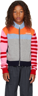 Детский разноцветный полосатый свитер Marni