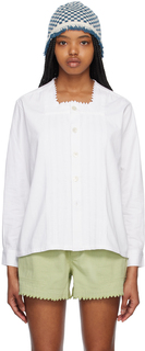 Белая рубашка с зигзагом Bode