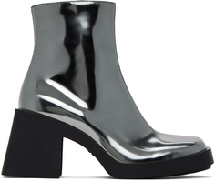 Серебряные ботинки «Милла» Justine Clenquet