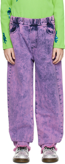 Детские фиолетовые мешковатые джинсы M A Kids