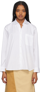 Рубашка Comme des Garcons Белая рубашка с воротником Питера Пэна Comme des Garçons