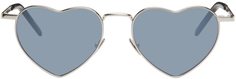 Серебристые солнцезащитные очки Loulou SL 301 Серебро Saint Laurent
