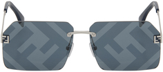 Серебряные солнцезащитные очки Sky Fendi