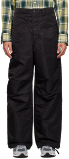 Черные брюки со складками Engineered Garments