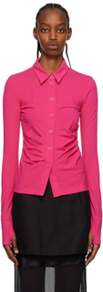 Эксклюзивная розовая рубашка SSENSE Helmut Lang