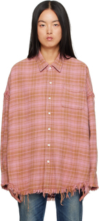 R13 Розовая растрепанная рубашка