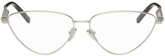 Серебряные треугольные очки Balenciaga