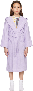 Детский фиолетовый халат с капюшоном Tekla Kids