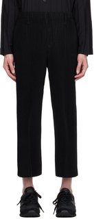 Черные брюки со складками по индивидуальному заказу 1 HOMME PLISSe ISSEY MIYAKE