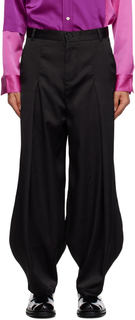 Черные брюки со складками Edward Cuming