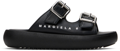 Детские черные сандалии с пряжкой MM6 Maison Margiela