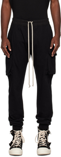 Черные брюки карго с вырезом Mastodon Rick Owens DRKSHDW