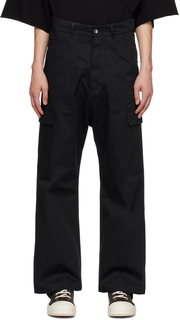 Черные брюки карго на пуговицах Rick Owens DRKSHDW