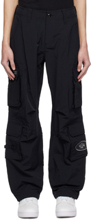 Черные брюки карго с вышивкой PLACES+FACES