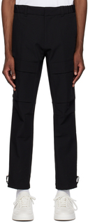 Черные брюки карго с вытачками BOSS