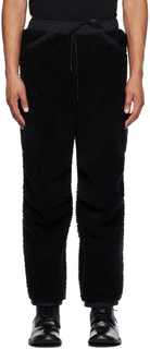 Черные брюки-карго с боа The Viridi-anne