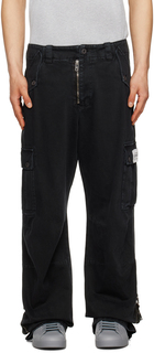 Черные брюки-карго с выцветшими эффектами Dolce &amp; Gabbana