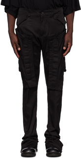 Черные брюки-карго с противогазом Julius