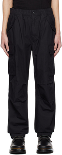 Черные брюки-карго с эластичной резинкой на талии thisisneverthat