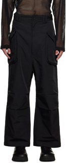 Черные брюки карго со складками Junya Watanabe
