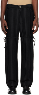 Черные классические брюки с цепочкой Song for the Mute