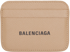 Бежевая визитница для банкнот, теплая Balenciaga