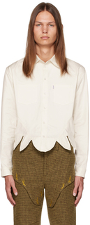 Белая корсетная рубашка Juntae Kim