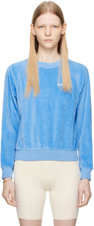 Спортивный и насыщенный синий свитер реглан Sporty &amp; Rich