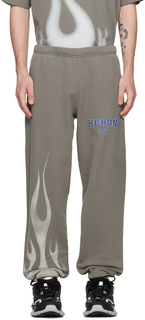 Серые брюки для отдыха Heron Law Flames Heron Preston