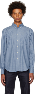 Синяя легкая рубашка из денима Naked &amp; Famous Naked &amp; Famous Denim