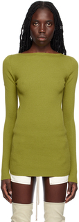 Зеленый свитер Rick Owens