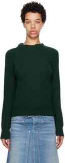 Зеленый свободный вязаный свитер Forest Stella McCartney