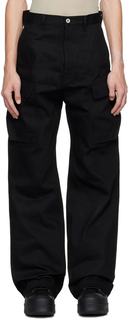 Черные джинсовые брюки карго в стиле гетов Rick Owens DRKSHDW