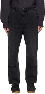 Черные джинсовые брюки-карго с молнией thisisneverthat