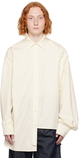 AIREI Бело-белая рубашка из шелухи