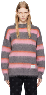 Alexander Wang Серо-розовый свободный свитер