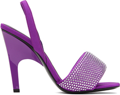 Фиолетовые босоножки на каблуке The Attico Rem