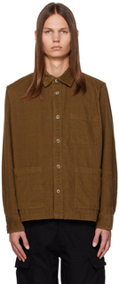 Коридорная коричневая рубашка на пуговицах Corridor