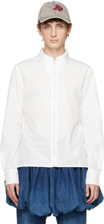 Белая рубашка с баской AARON ESH