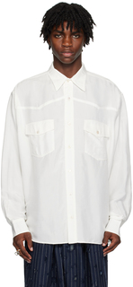 Белая рубашка на пуговицах AEG выключена Acne Studios