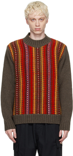 Красно-коричневый свитер Bluto YMC