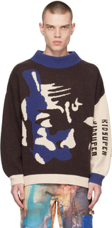 Коричневый свитер для джаз-клуба KidSuper