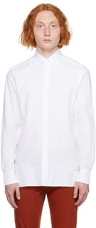 Белая рубашка на пуговицах ZEGNA