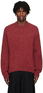 Красный свитер с круглым вырезом Wooyoungmi