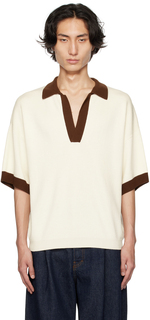 Белая рубашка-поло в стиле оверсайз King &amp; Tuckfield