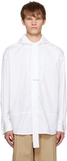 Белая рубашка с капюшоном Meryll Rogge